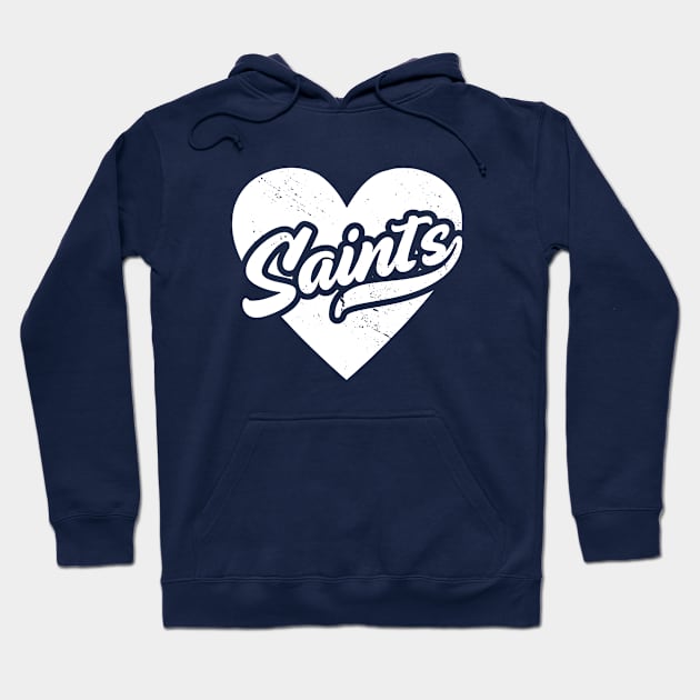 Vintage Saints School Spirit // High School Football Mascot // Go Saints Hoodie by SLAG_Creative